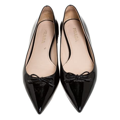 prada leather ballet flats.